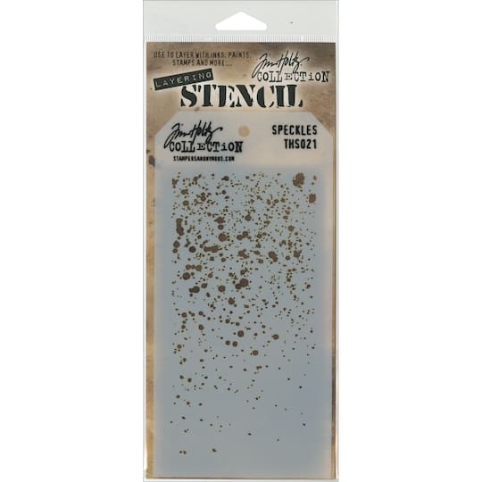 Stampers Anonymous Tim Holtz&#xAE; Speckles Layered Stencil, 4.125&#x22; x 8.5&#x22;